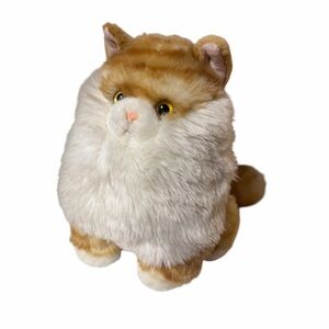 Aurora Fat Cats Butterball Tabby Plush Orange Kitty Stuffed Animal Toy 9 inch